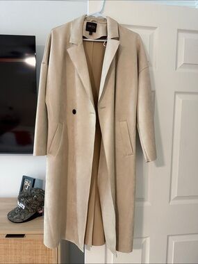 TRUTH Sandstone Beige Long Trench Coat